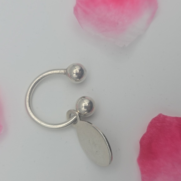 TIFFANY&CO. Silver 925 Return to Tiffany Oval Tag Key Ring (VERY GOOD)✨️🖤✨️ - Picture 7 of 8